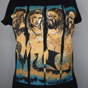 Teefury Vikings T Shirt Lagertha Rollo Ragnar Ship